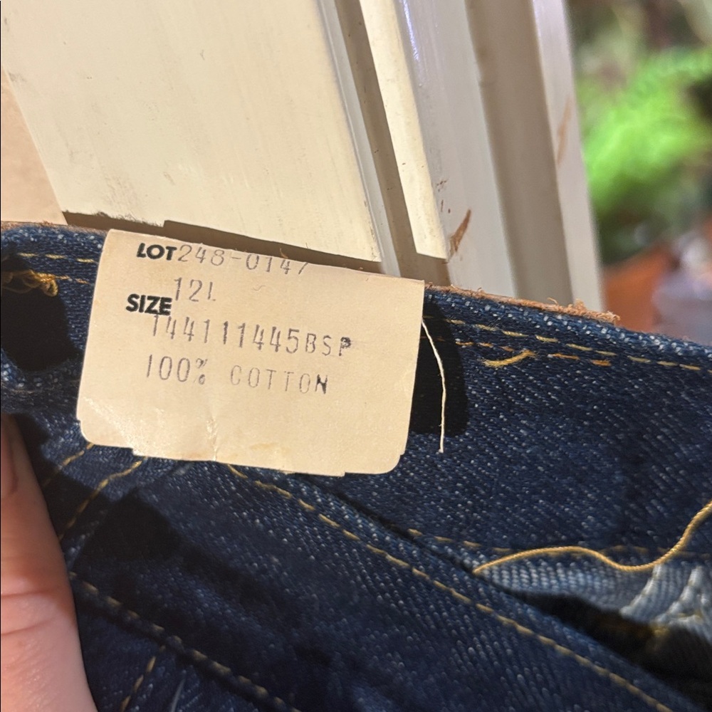 vintage dead stock Lee Women's High Rise Indigo Jeans - Picture 3 of 3